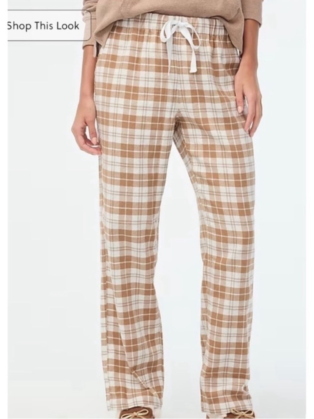J Crew Plaid flannel Pajama Pants Sz L